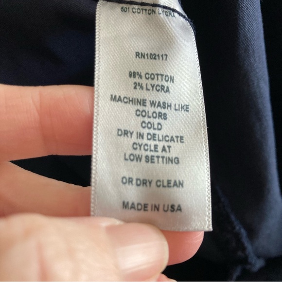 Eleven Stitch Design Navy Snap Front Bubble Jacket with Pockets Sz L - Picture 7 of 7